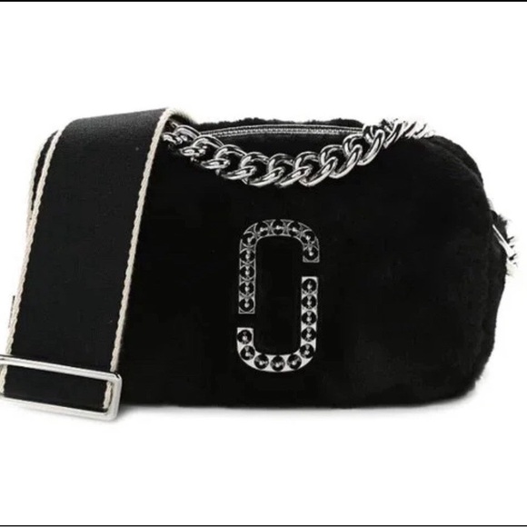 NWT! MARC JACOBS Snapshot Faux Fur Camera Crossbody Bag